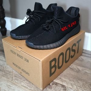 Adidas Yeezy Boost 350 V2 Bred Black/Red Size 10.5